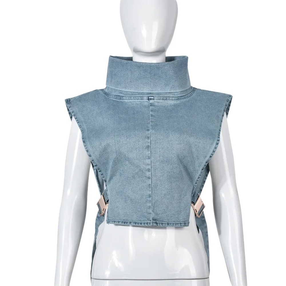Denim crop top